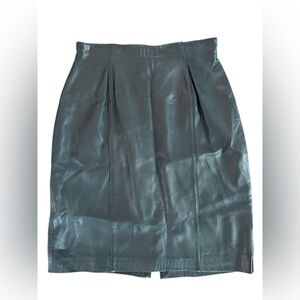 Evan Davies Leather Skirt